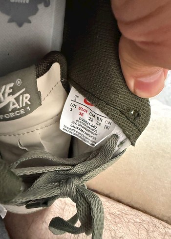 Nike Air Force 1 Gri Kadın Spor Ayakkabı - Görsel 5