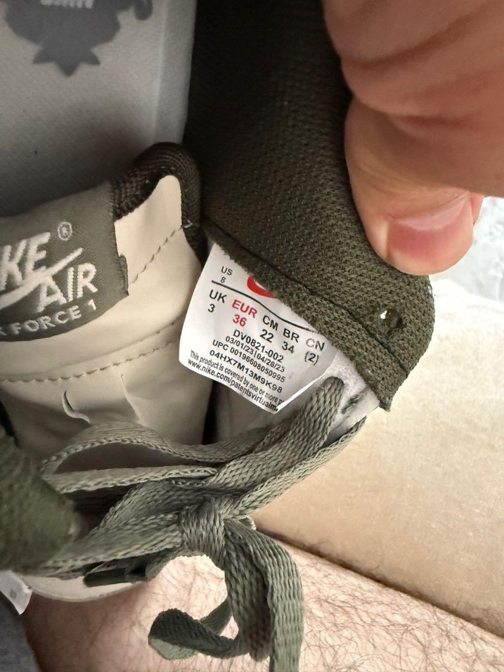 Nike Air Force 1 Gri Kadın Spor Ayakkabı - Görsel 5