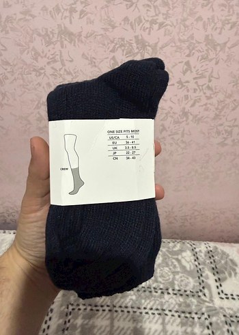 UGG Gri Midi Kadın Çorap 2li - Görsel 4