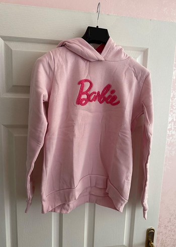 Barbi Baskılı Pembe Kız Sweatshirt - Görsel 3