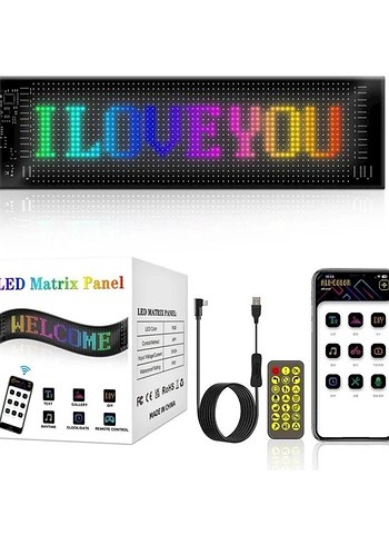 Renkli LED Matrix Panel 30cm - Görsel 3