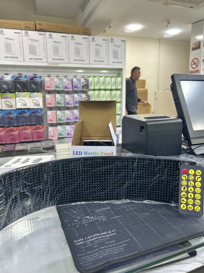 Renkli LED Matrix Panel 30cm - Görsel 2