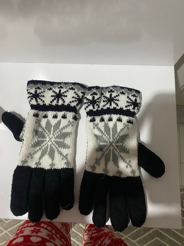 Bohem Tarz Retro Örgü Kadın Eldiven - Görsel 2