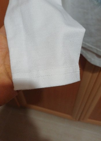 Beyaz Pul İşlemeli Uzun Kollu Kız Tişörtü - Görsel 3