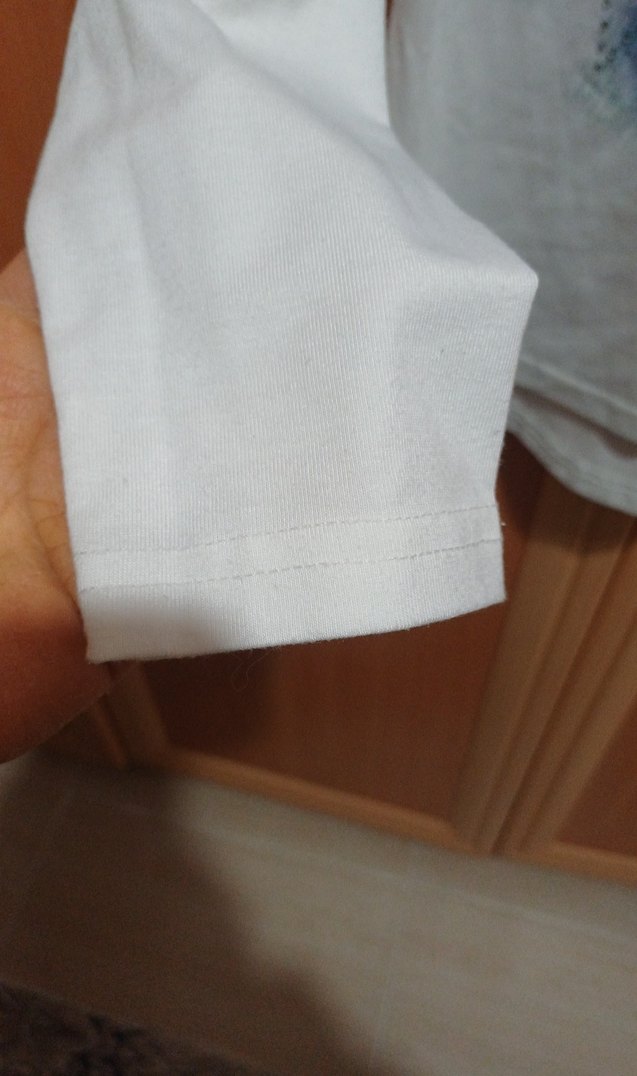 Beyaz Pul İşlemeli Uzun Kollu Kız Tişörtü - Görsel 3