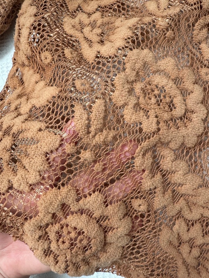 Dantel Detaylı Bohem Bej Kadın Bluz - Görsel 2