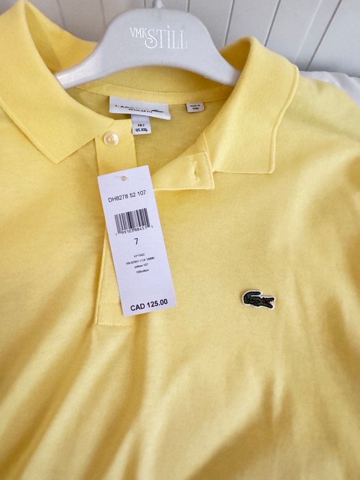 Sarı Lacoste Erkek Polo Tişört - Görsel 3