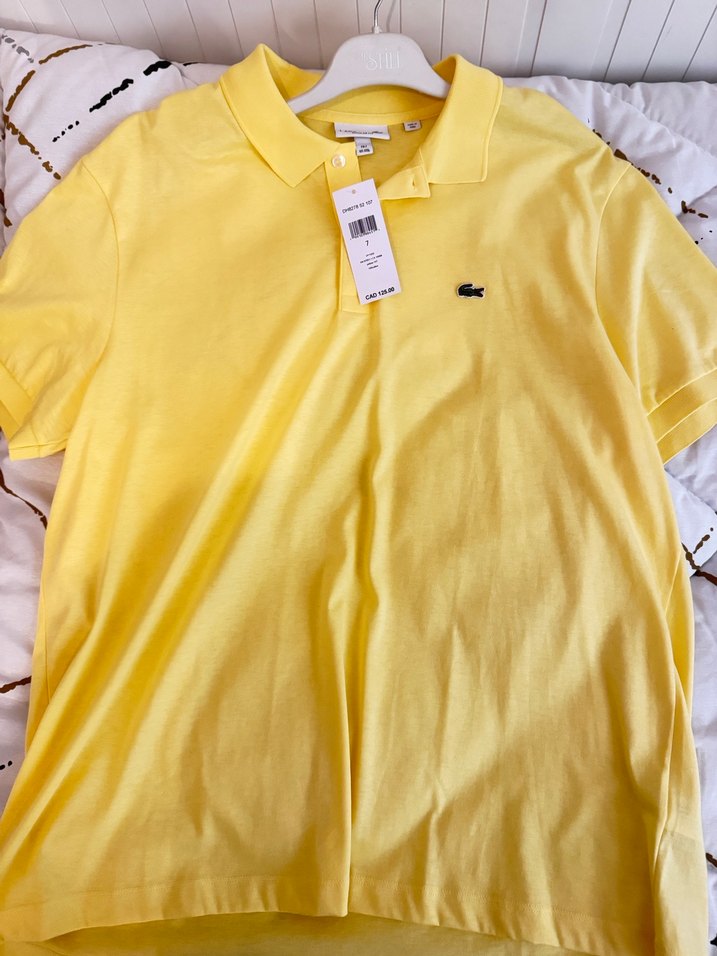 Sarı Lacoste Erkek Polo Tişört - Görsel 2