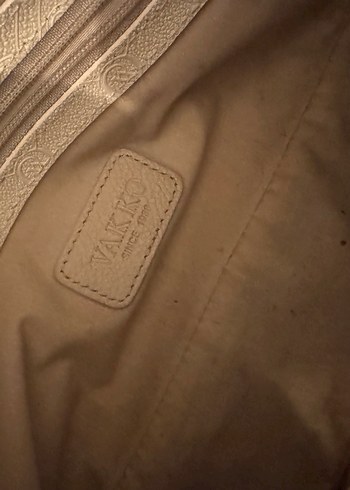 Vakko Bej Deri Tokalı Kadın Çanta - Görsel 6