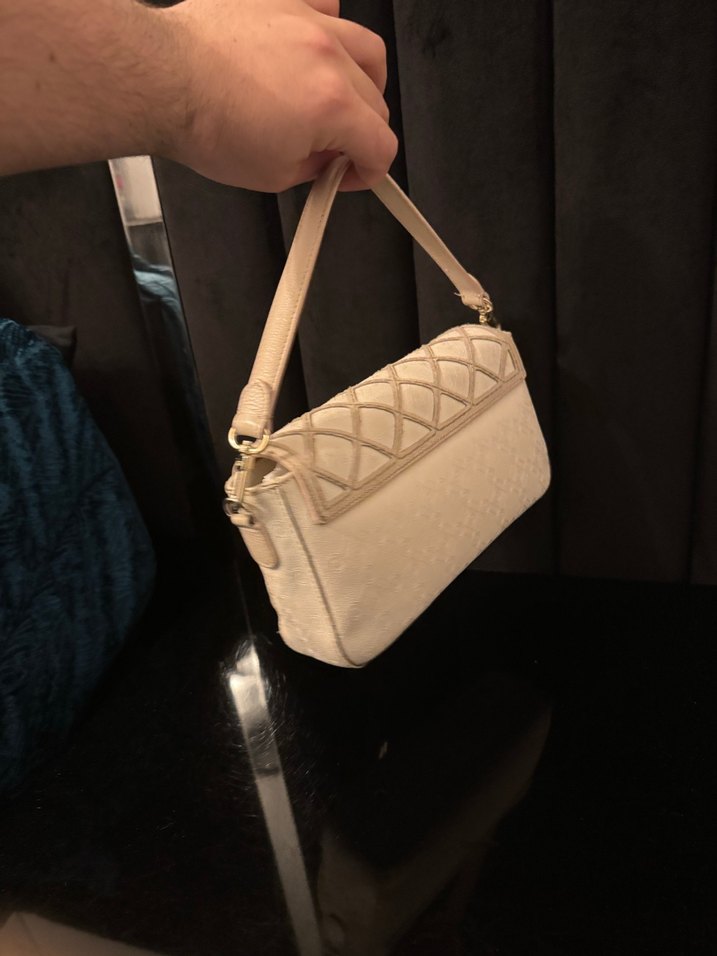 Vakko Bej Deri Tokalı Kadın Çanta - Görsel 4