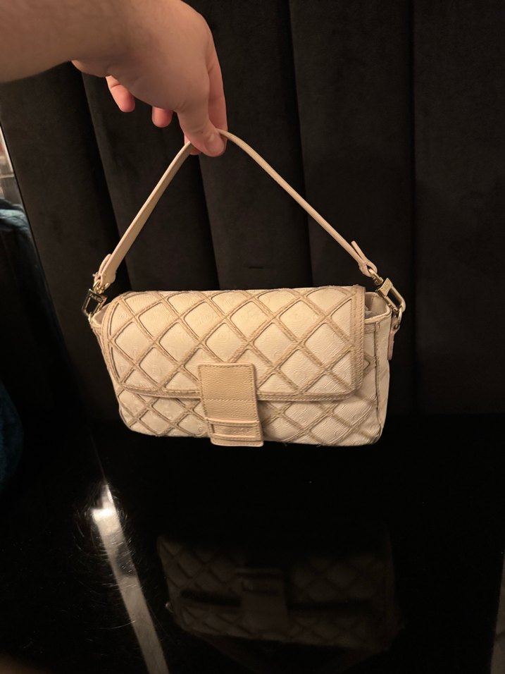 Vakko Bej Deri Tokalı Kadın Çanta - Görsel 2