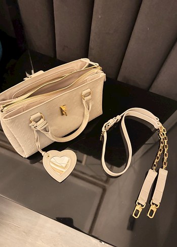 Vakko gri Deri Kadın Çanta - Görsel 8