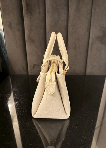 Vakko gri Deri Kadın Çanta - Görsel 3