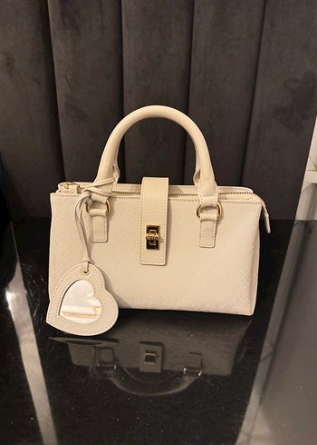 Vakko gri Deri Kadın Çanta - Görsel 9