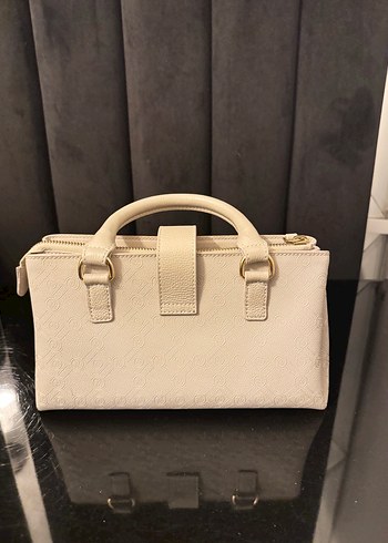 Vakko gri Deri Kadın Çanta - Görsel 4