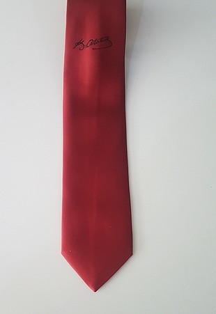 universal Beden B18 Kırmızı Atatürk imzalı kravat 