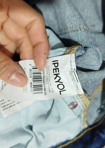 Kadın Mavi Normal Boy Kot Pantolon - Görsel 6