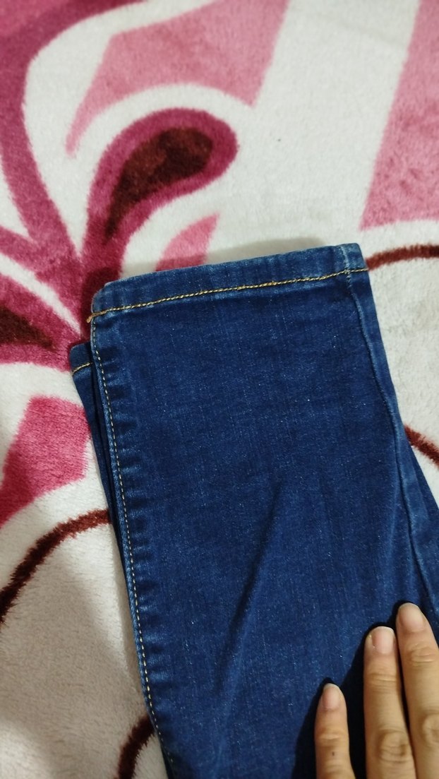 Kadın Mavi Normal Boy Kot Pantolon - Görsel 5