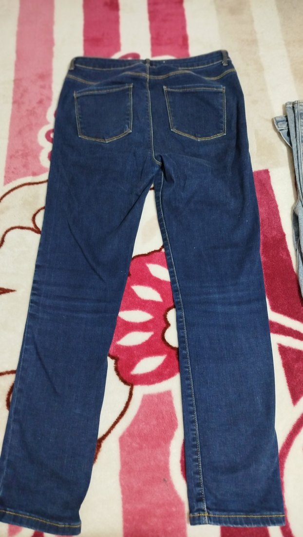 Kadın Mavi Normal Boy Kot Pantolon - Görsel 2