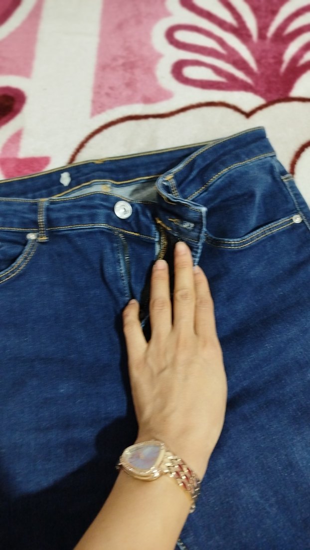 Kadın Mavi Normal Boy Kot Pantolon - Görsel 3