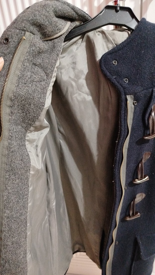 Düğmeli kadın lacıvert Kaban - Görsel 3