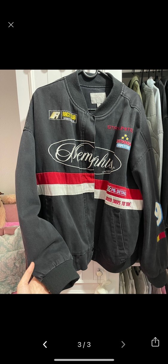 Gri Baskılı Düğmeli Rahat Ceket - Görsel 3