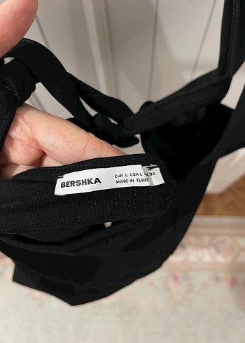 Siyah V Yaka Midi Gotik Elbise - Görsel 3