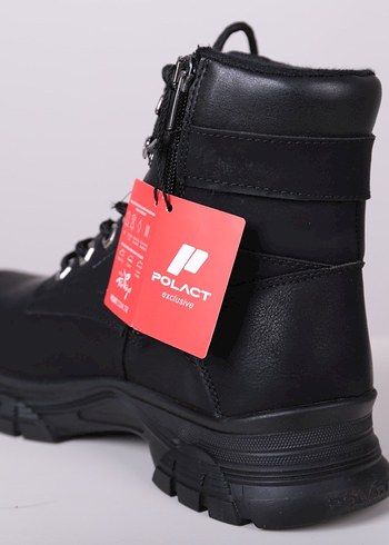 Orjinal Ürün Siyah Bağcıklı Kadın Bot - Görsel 3