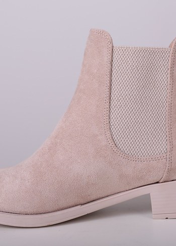 Pembe Süet Zincir Detaylı Kadın Bot - Görsel 2