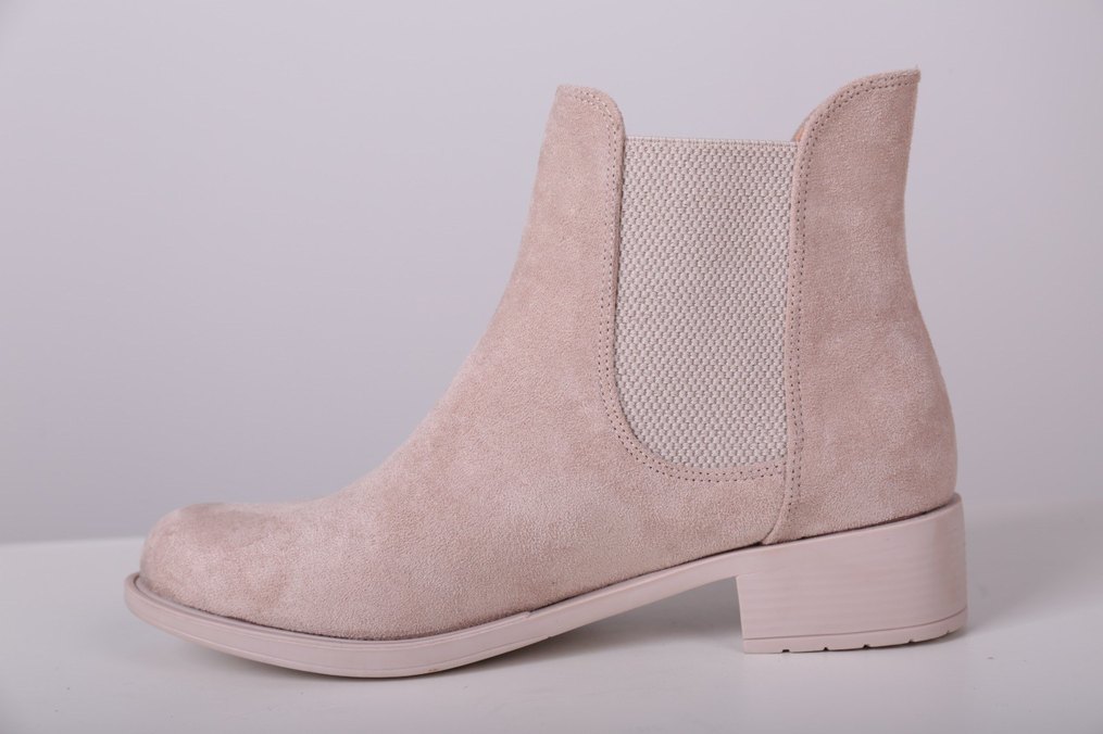 Pembe Süet Zincir Detaylı Kadın Bot - Görsel 2