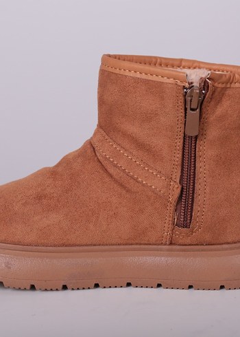 kız çocuk Süet Kahverengi Normal Topuk Bot - Görsel 2