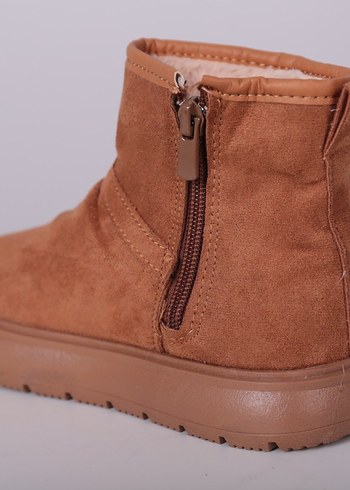 kız çocuk Süet Kahverengi Normal Topuk Bot - Görsel 3