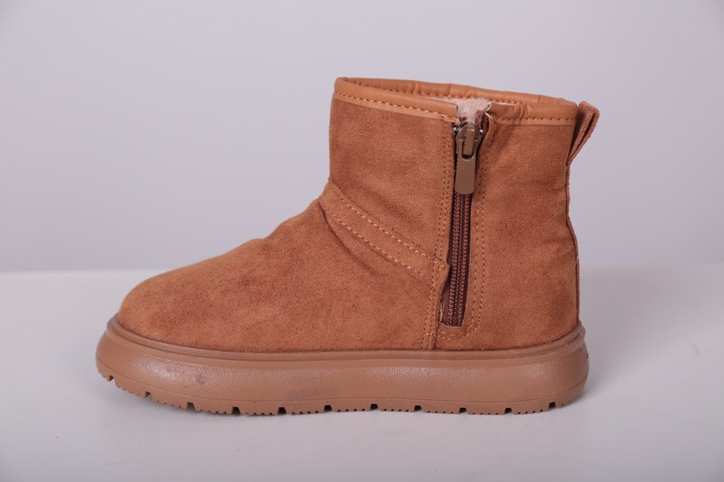 kız çocuk Süet Kahverengi Normal Topuk Bot - Görsel 2