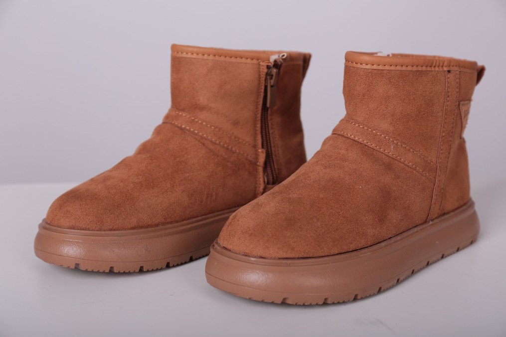 kız çocuk Süet Kahverengi Normal Topuk Bot - Görsel 4