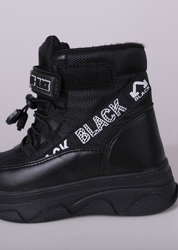 Kızaklı Siyah Çocuk Botu - Görsel 2