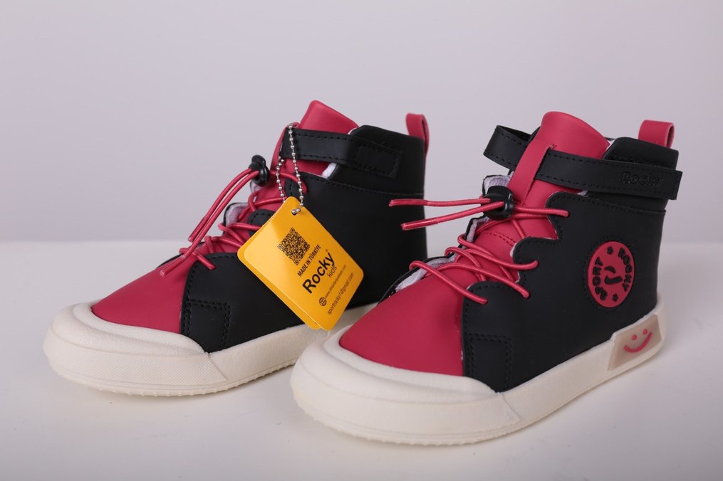 Renkli Erkek Çocuk Spor Ayakkabı Velcro - Görsel 4