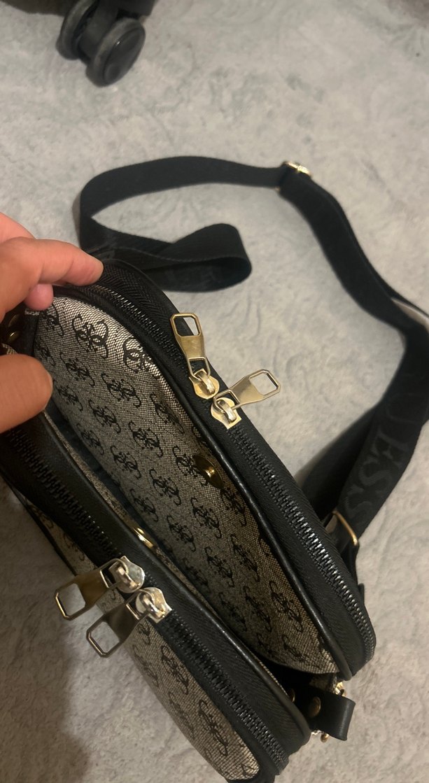 Guess Kadın Kahverengi Desenli Çapraz Çanta - Görsel 2