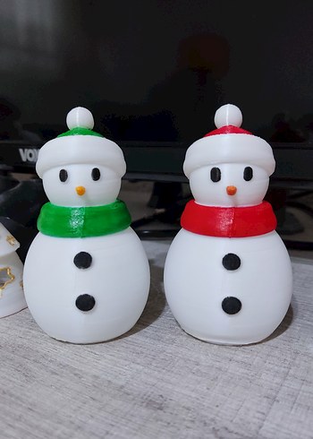 Kardan Adam Yılbaşı süsü 2 adet - Görsel 5