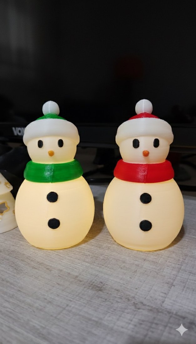 Kardan Adam Yılbaşı süsü 2 adet - Görsel 3