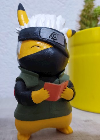 Kakashi Kostümlü Pikachu Figürü - Görsel 2
