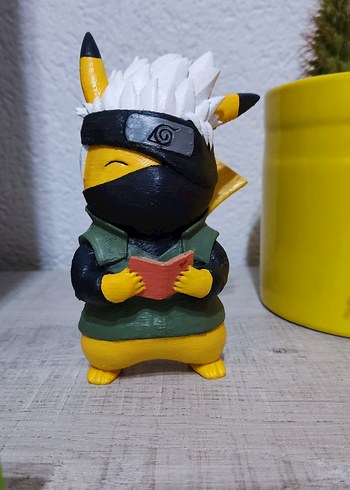 Kakashi Kostümlü Pikachu Figürü - Görsel 4