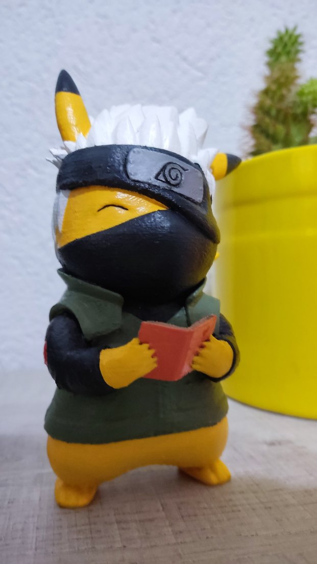 Kakashi Kostümlü Pikachu Figürü - Görsel 2