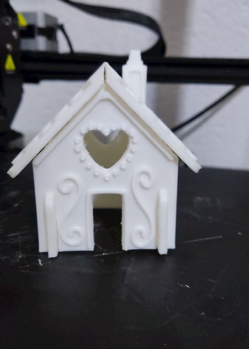 Beyaz Ev Şeklinde Mumluk - Görsel 5