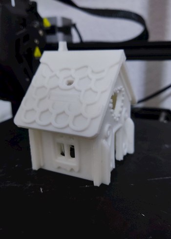 Beyaz Ev Şeklinde Mumluk - Görsel 4