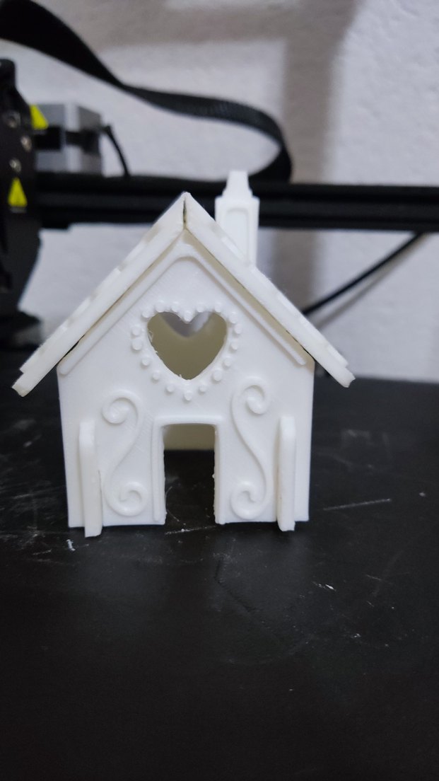 Beyaz Ev Şeklinde Mumluk - Görsel 5