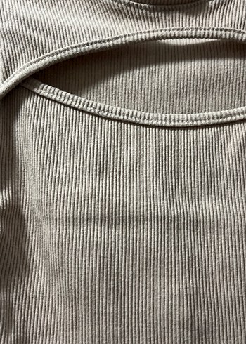 Kız Çocuk Bej Kısa Kollu Fit Tişört - Görsel 2