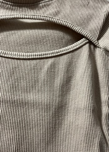 Kız Çocuk Bej Kısa Kollu Fit Tişört - Görsel 3