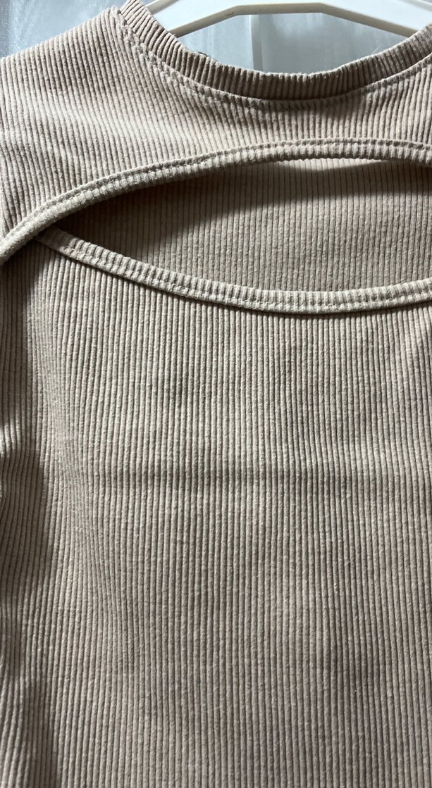 Kız Çocuk Bej Kısa Kollu Fit Tişört - Görsel 2