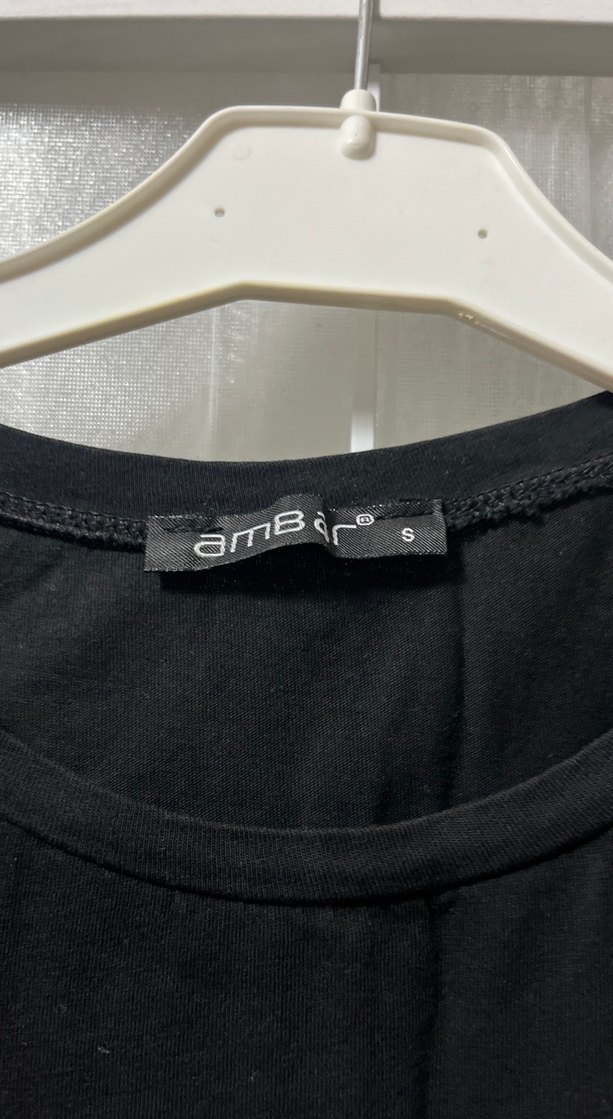 Siyah Baskılı Kısa Kollu Spor Elbise - Görsel 3