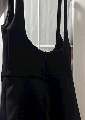 Siyah Straplez Midi Kadın Elbise - Görsel 5